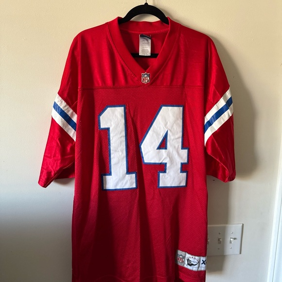 Red Football Jersey with Number 14 - Picture 1 of 5